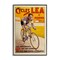 Stupell Industries Yellow Antique Cycling Poster Framed Giclee Design by Marcus Jules